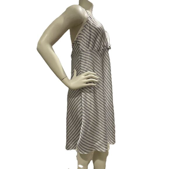 VTG Cinema Etoile Nightgown L Satin Striped Slip Dress Made in USA - Picture 6 of 13